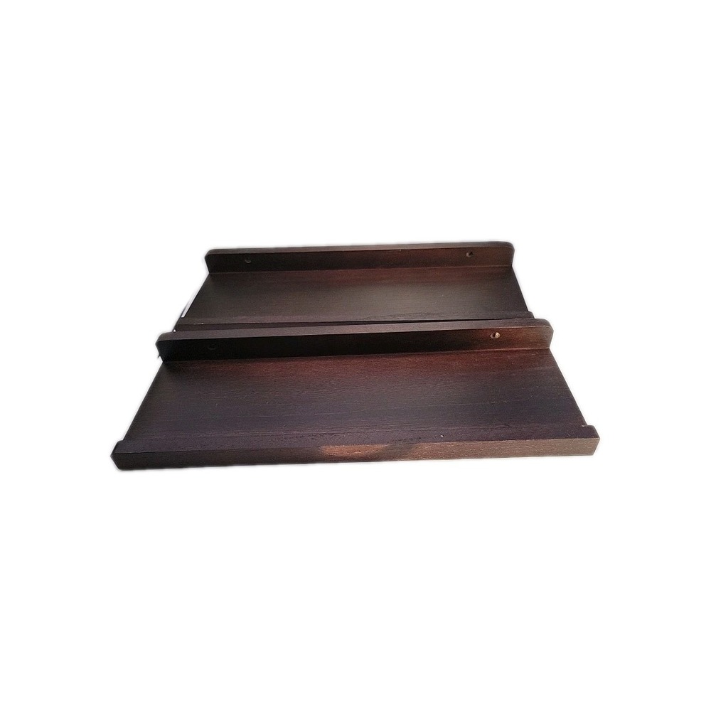 2 Pc Floating Picture Ledge Shelves Set‎ of 16 3/4" X 6" Wide Solid Wood Shelves